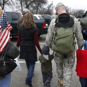 ap_111224145198-soldier-returns-home A soldier walks with his family following a 2011 ceremony at Fort Hood, Texas, for soldiers from the U.S. Army 1st Cavalry 3rd Brigade, who returned home from deployment in Iraq